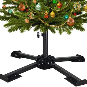 Black, S-5.9 Lecent@ Folding Artificial Christmas Tree Stand Tree Genie for 3.6-Feet to 5.4-Feet Trees